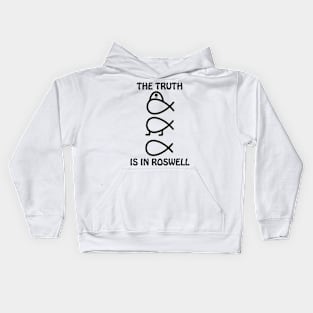 Alien Fish Evolution, The Truth is in Roswell Kids Hoodie